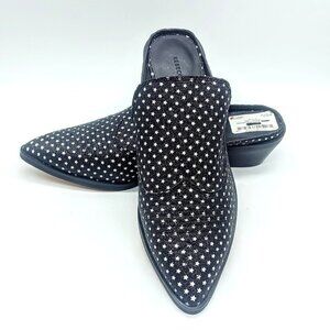 Rebecca Minkoff Karynah Metallic Star Leather Mules NWT